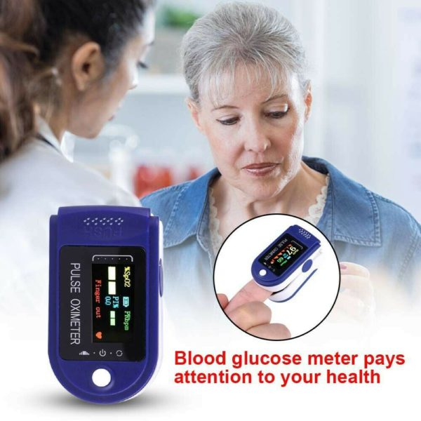 Pulse Oximeter Blood Oxygen Saturation SpO2 Meter PR Fingertip Oxymeter UK